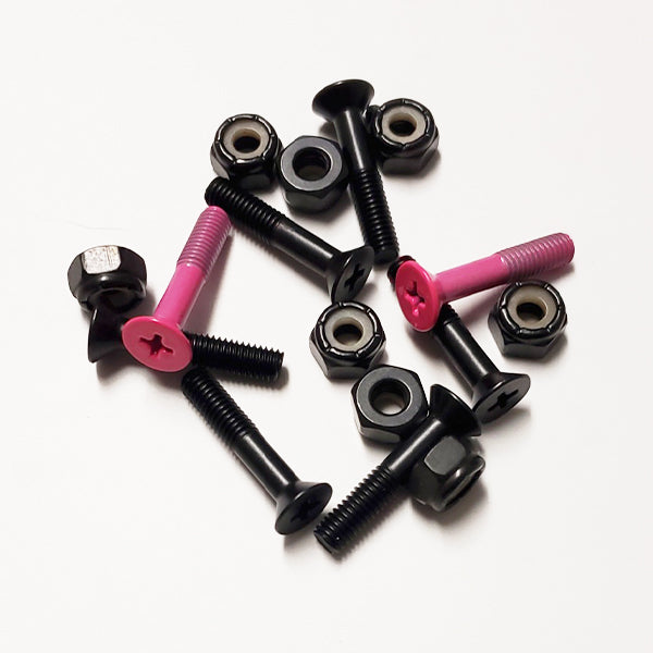Big Top - Hardware - 1" Phillips (2-Pink/6-Black)