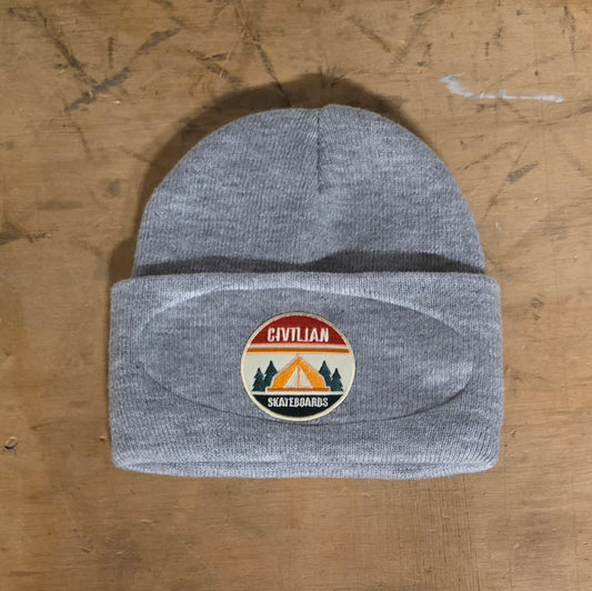 Civilian - Beanie - Tent Logo (Grey)
