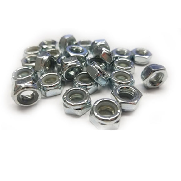 Bulk - Hardware - Axle Nuts (Silver) 50-Pk